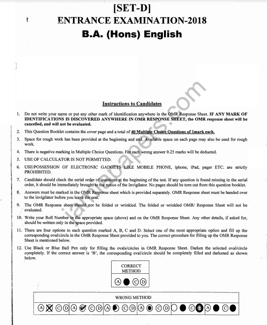 BA-Hons-English-2018-Jamia-Entrance-Paper